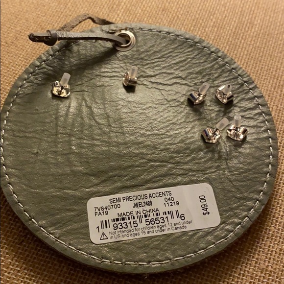 NEW 3 pairs of turquoise earrings/ hoops & studs - Picture 3 of 7